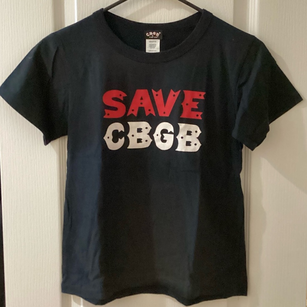 NWOT Authentic SAVE CBGB T-Shirt.